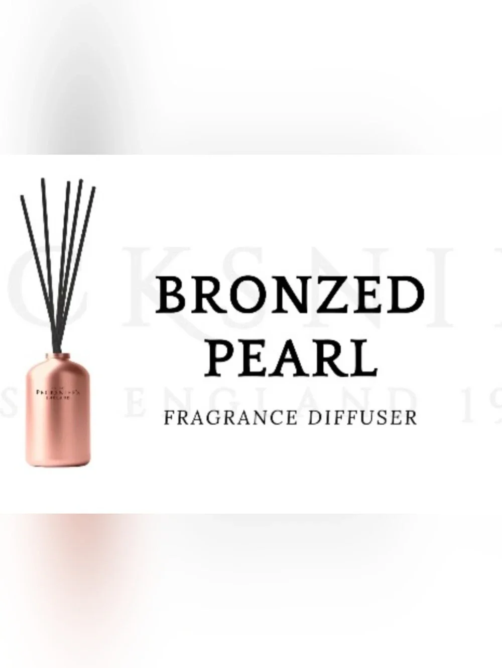 Pecksniffs's Bronzed Pearl Fragrance Diffuser - Rose Gold NIB